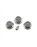 PK-0178-010 Metallic Chrome Knob Set for Stratocaster