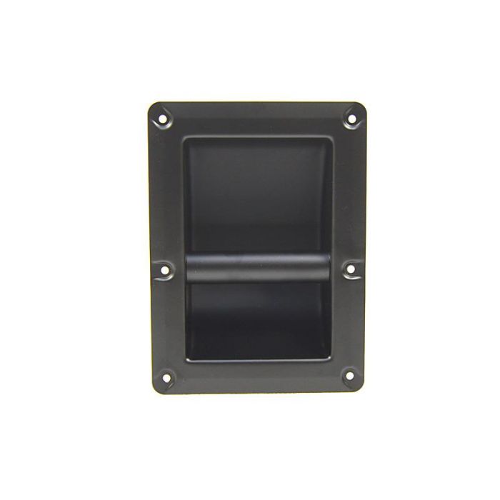 Steel bar handle black w/ rivet protection