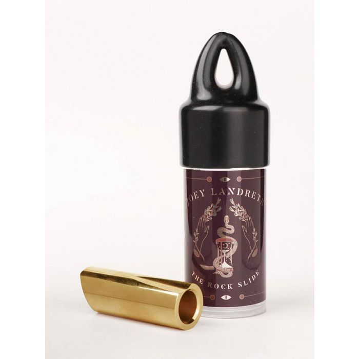 The Rock Slide polished brass Joey Landreth signature slide (inside 17.5 - length 54.0mm)