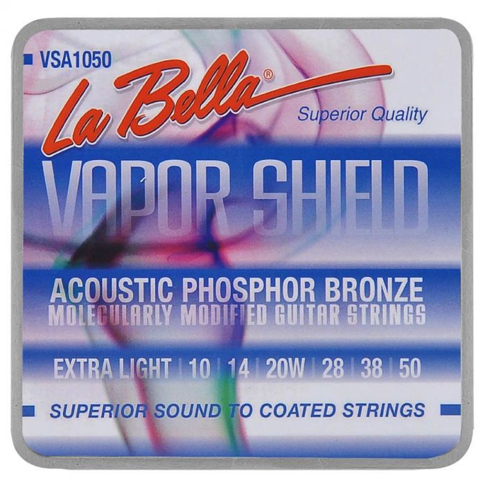 La Bella Vapor Shield Series string set acoustic phosphor bronze extra light