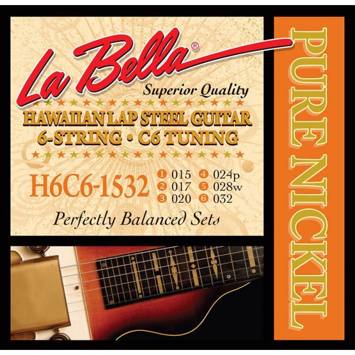 La Bella Lap Steel Guitar string set pure nickel