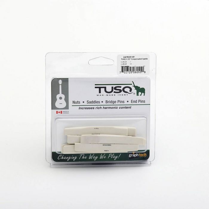 Graphtech TUSQ 10-pack compensated acoustic guitar saddles