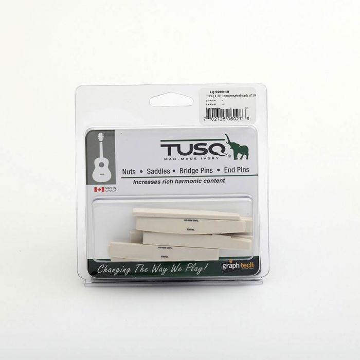 Graphtech TUSQ 10-pack compensated acoustic guitar saddles