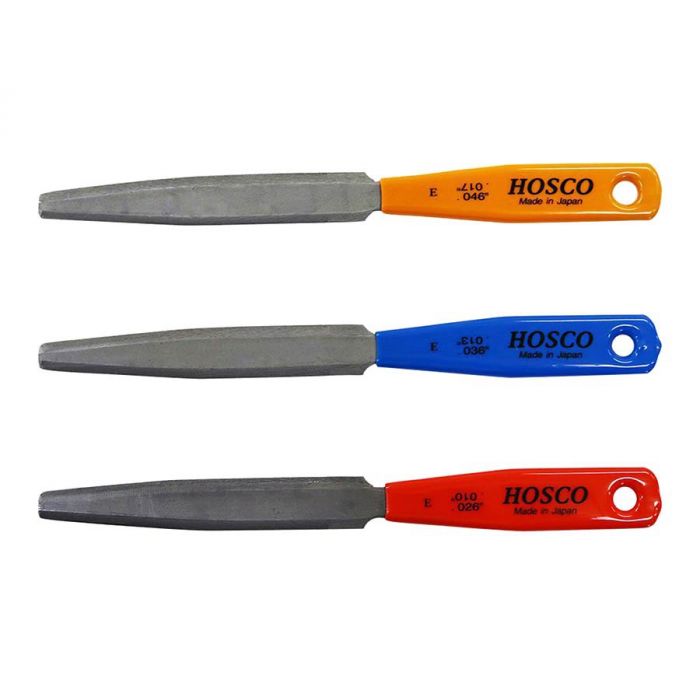 Hosco Japan nut slotting files set of 3pcs electric guitar