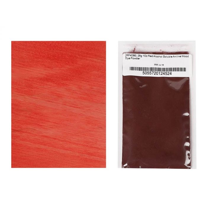 Dartfords Alcohol Soluble Aniline Dye Red - 28gr (enough for approx 2L of dye)