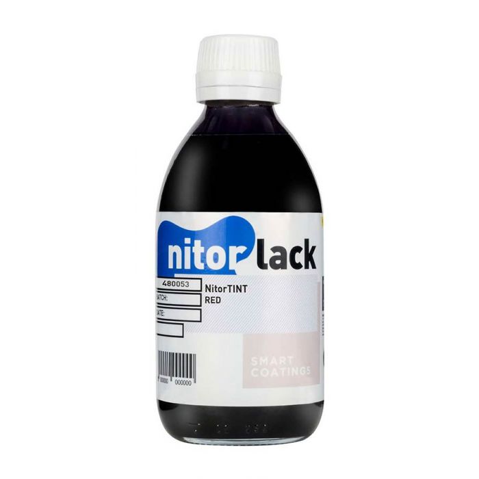 NitorLACK NitorTINT dye red/cherry - 250ml bottle