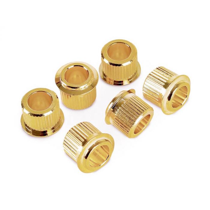 Hosco Japan conversion bushings, gold, round top, 6 pcs