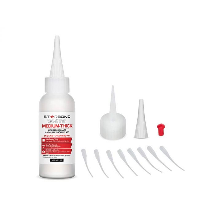 Starbond DW-500 white medium thick cyanoacrylic super glue