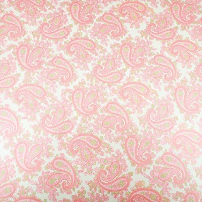 Luthitec silver backed pink paisley paper guitar body decal