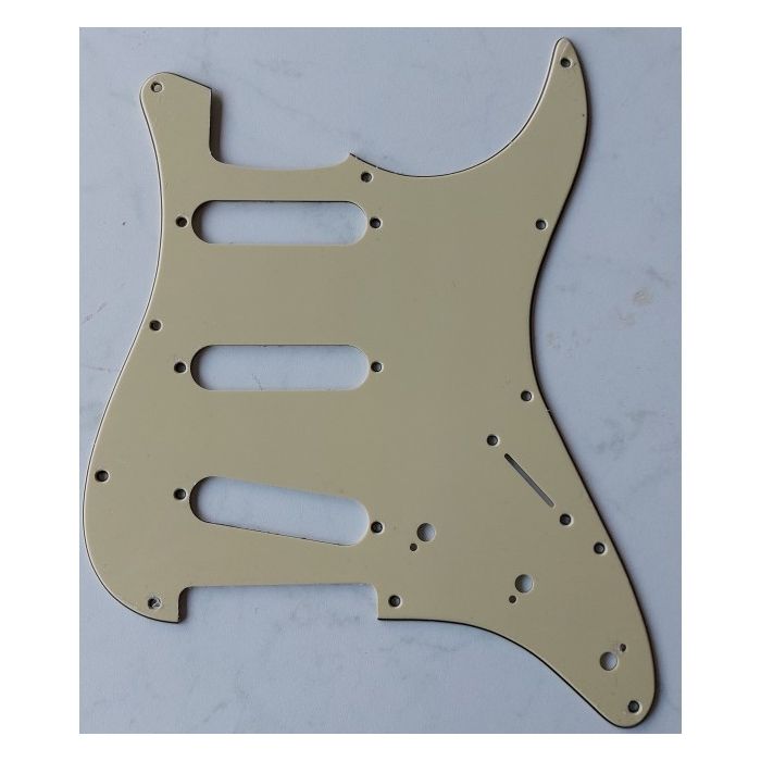 Pickguard Strat, 3 laags, aged mint, SSS, 3 potmeter gaten, 3-5 switch