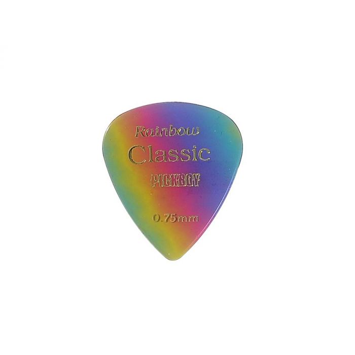 Pickboy Celltex 0.75 mm. picks with "rainbow"-design