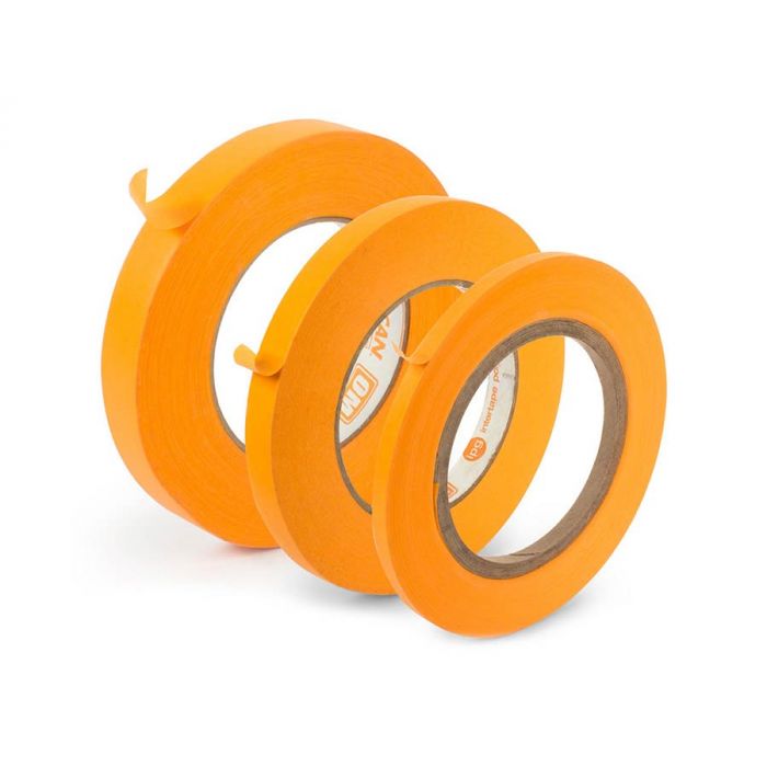 StewMac orange multi-purpose tape, set of three widths (19mm/13mm/6.5mm)