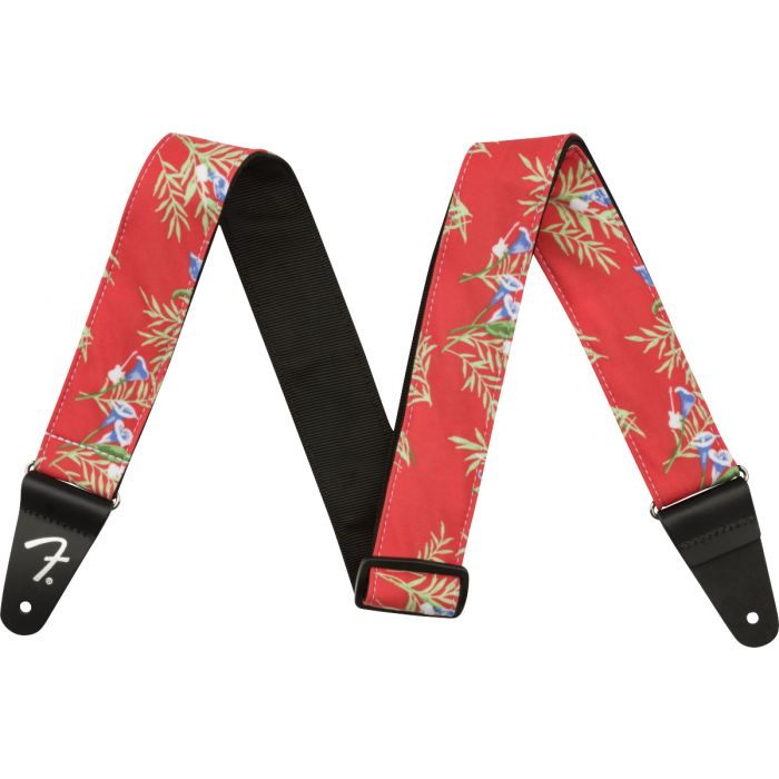 Fender® Hawaiian Strap red floral 5cm 