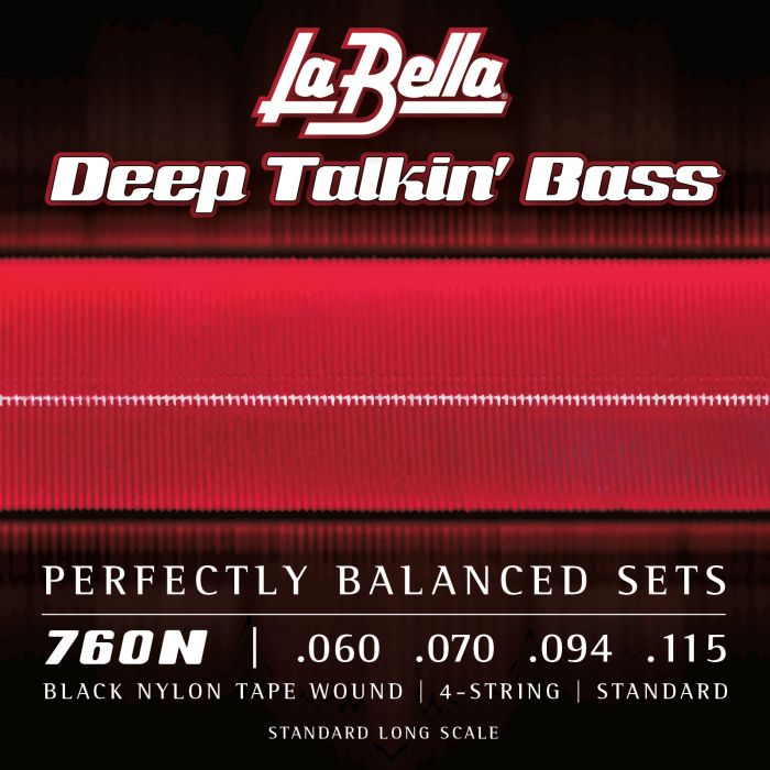 La Bella Deep Talkin' Black Nylon Bass 060/115