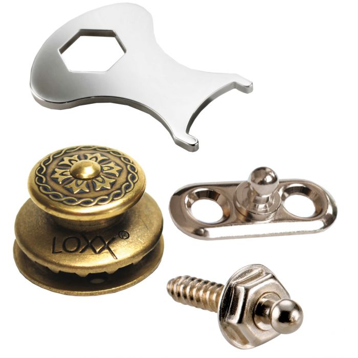 Loxx Security Lock Acoustic Vict. Brass