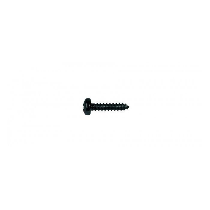 Screw, Black, 2,1X10mm, 12pcs, oval flat, tapping