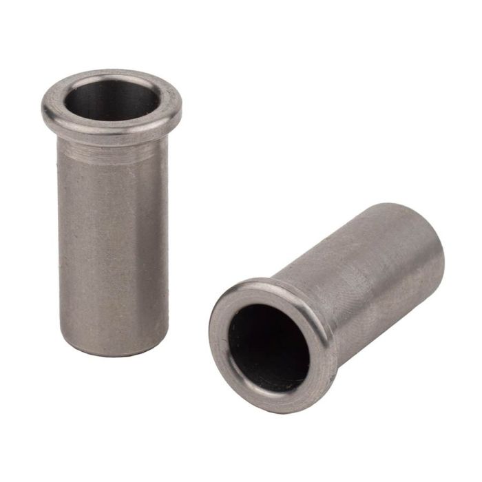 Halon thimbles, for imperial posts, stainless steel, chrome gloss