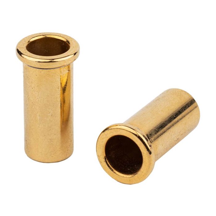 Halon thimbles, for imperial posts, stainless steel, gold plated gloss