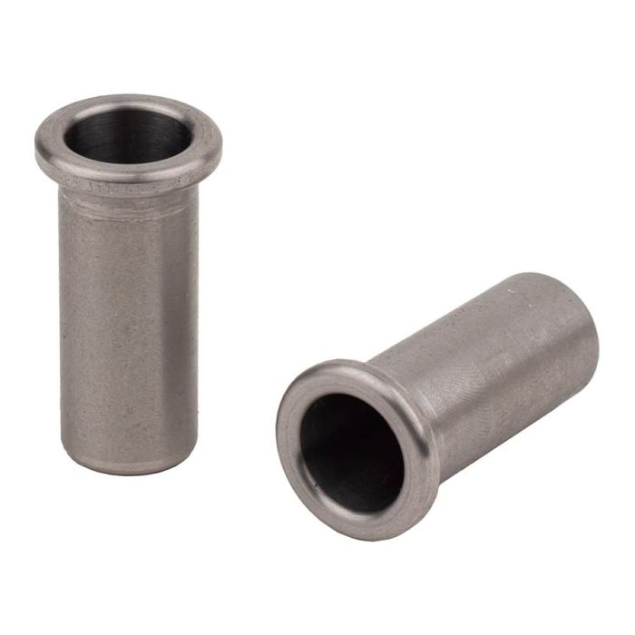 Halon thimbles, for metric posts, stainless steel, chrome satin