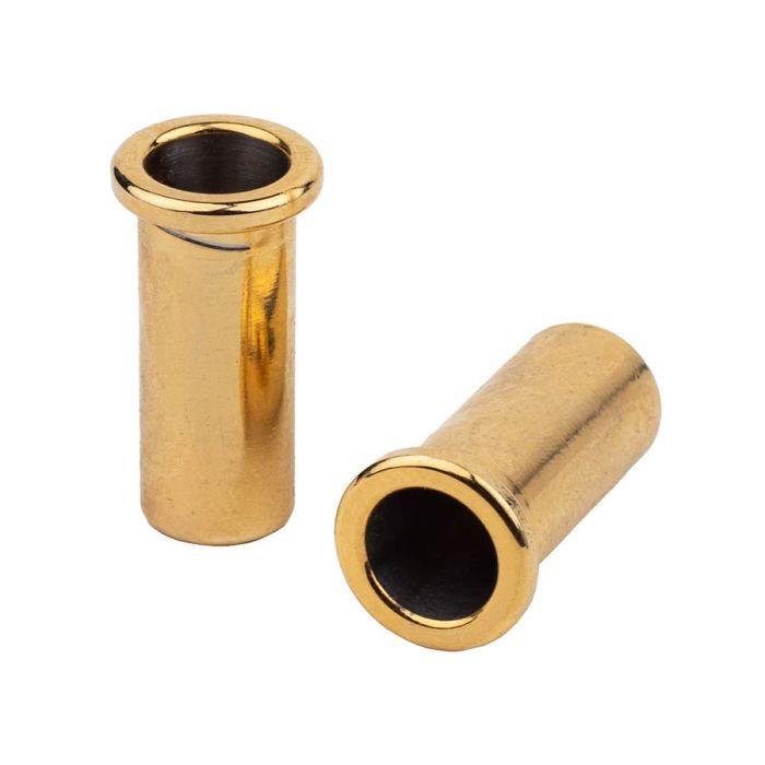 Halon thimbles, for metric posts, stainless steel, gold plated gloss