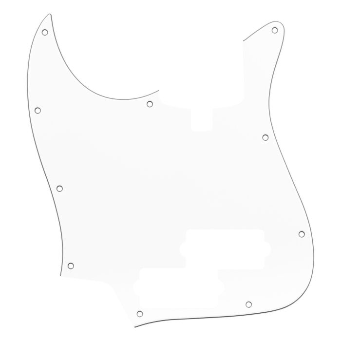 Sadowsky Parts - 21 Fret PJ Bass Pickguard - 4 String - White Lefthand