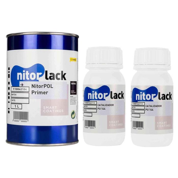 NitorLACK NitorPOL poyurethane primer, clear - 1000ml can + 500ml hardener