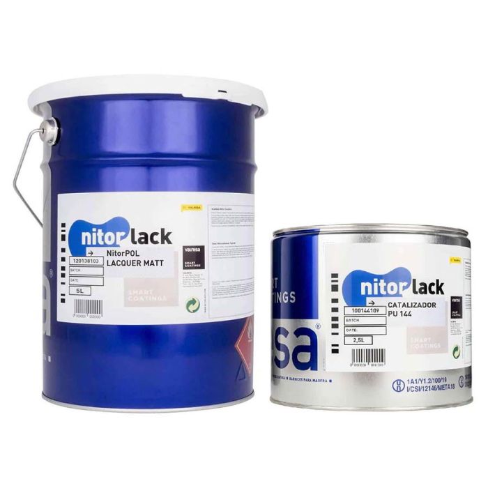 NitorLACK NitorPOL polyurethane lacquer, gloss matte - 5L can + 2,5L hardener