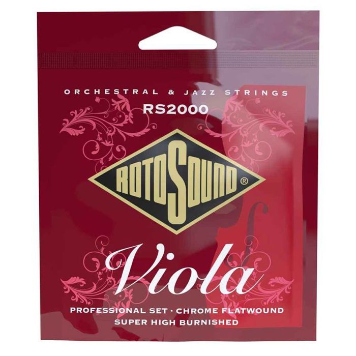 Rotosound Orchestral & Jazz string set viola, chrome flatwound, super high burnished