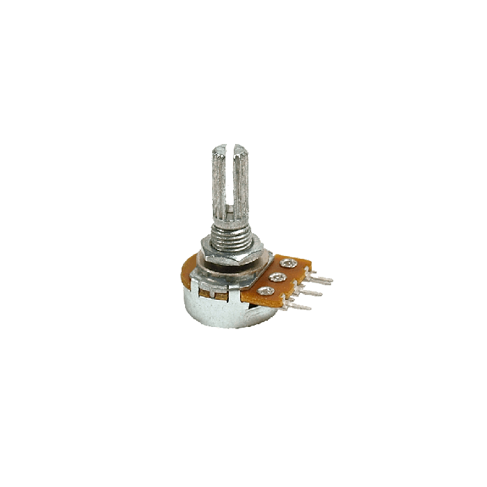 Alpha 10k log potmeter 16mm split shaft PCB