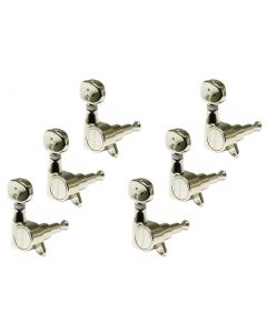 Graph Tech PRN-4731-N0 Ratio Electric Guitar Machine Heads with Classic Button