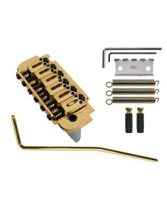 Tremolo Strat, pitch 10,8mm, gold, with 2 studs, roller saddles