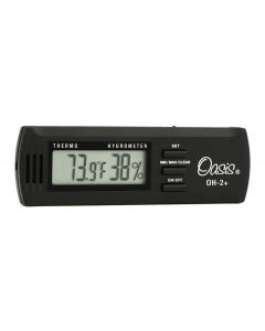 Oasis digital hygrometer, with case clip, 3.0V battery included