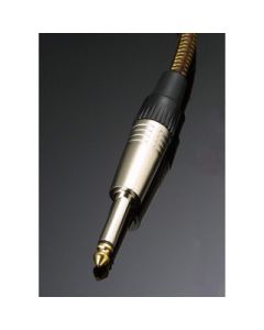 1/4" Metal Phone Plug w/GOLD tip