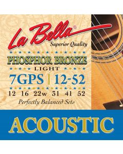 La Bella string set acoustic light