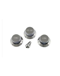 PK-0178-010 Metallic Chrome Knob Set for Stratocaster