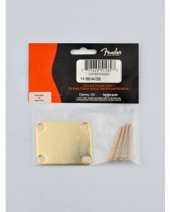 Fender Genuine Replacement Part neck plate American Vintage/Mexico for guitar and bass no logo gold 