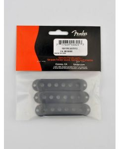 Fender Genuine Replacement Part pickup covers Stratocaster black plastic set of 3 