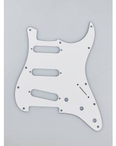 Fender Genuine Replacement Part pickguard Strat SSS 11 screw holes 3-ply white 