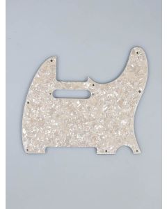Fender Genuine Replacement Part pickguard Standard Tele 8 screw holes 4-ply aged white moto 