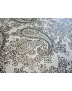 Luthitec silver backed black paisley paper guitar body decal