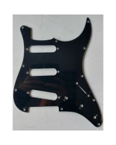 Pickguard Strat, 3 laags, zwart, SSS, 3 potmeter gaten, 3-5 switch