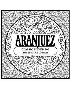 Aranjuez Classic Silver D-4 string, silverplated wound nylon, medium gauge