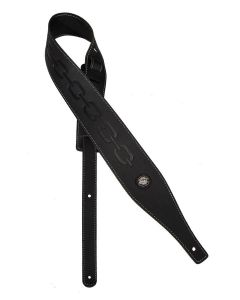 Gaucho Buffalo IV Series guitar strap, faux leather, black