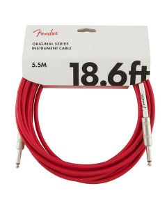 Fender Original Series instrument cable, 18.6ft, fiesta red