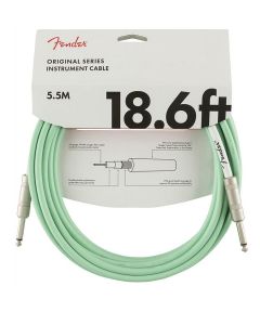 Fender Original Series instrument cable, 18.6ft, surf green