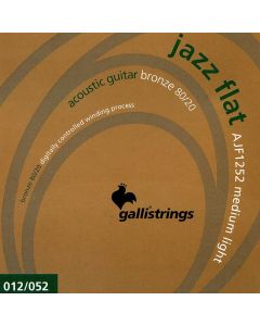 Galli Jazz Flat string set acoustic tape wound, medium light, 012-016-024-032-042-052
