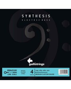 Galli Synthesis string set electric bass, nickel and steel double winding, medium custom, 045-065-080-100