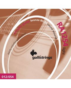 Galli string set acoustic 80/20 bronze wound, light, 012-016-024-032-042-054