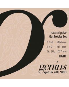 Galli Genius Gut & Silk gut trebles set light tension, 024-031-037