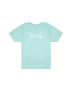 Fender Clothing T-Shirts spaghetti logo t-shirt, daphne blue, M